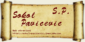 Sokol Pavičević vizit kartica